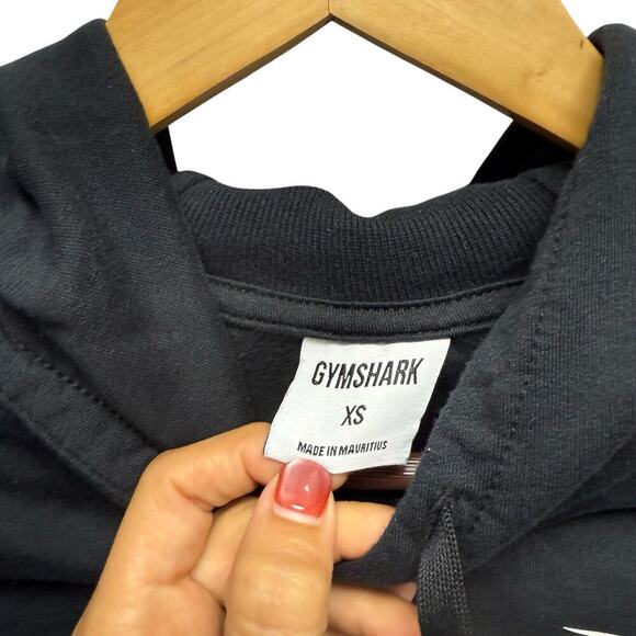 Gymshark‎ Training Cropped Hoodie Black Women’s Size XS - Picture 4 of 9